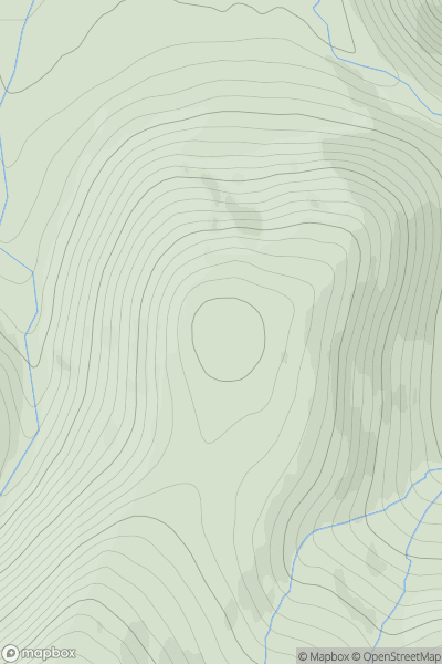 Thumbnail image for Carn Mor [Glen Albyn and the Monadh Liath] [NH728169] showing contour plot for surrounding peak